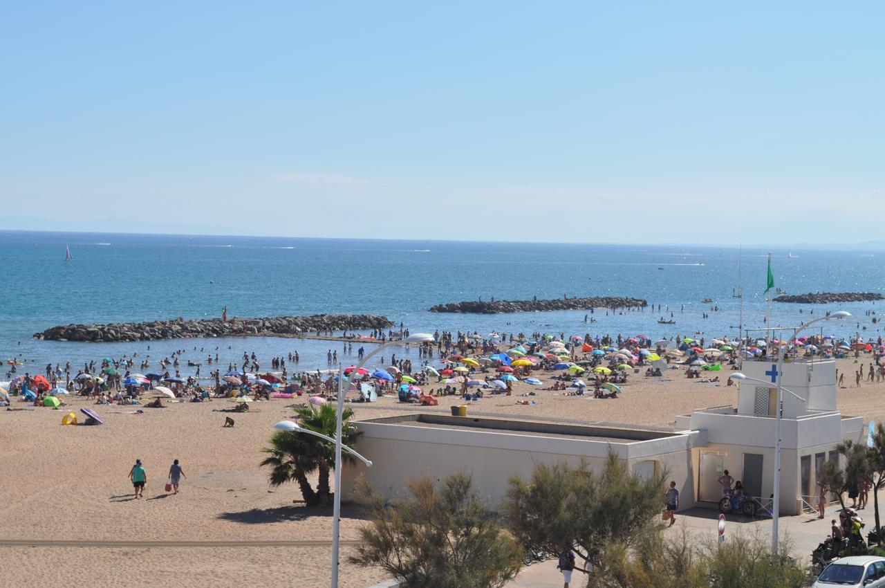 Hotel De La Mer Valras-Plage Exterior foto